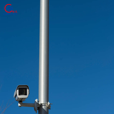 χάλυβας Πολωνός 6m CCTV 4m 5m γαλβανισμένος 10m ιστός CCTV Q235B κωνικός γύρω από εκλεπτυμένος τηλεσκοπικός