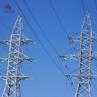 132kv ηλεκτρικός πύργος χάλυβα πύργων ηλεκτρικής δύναμης για τη γραμμή μετάδοσης με την καυτή εμβύθιση που γαλβανίζεται