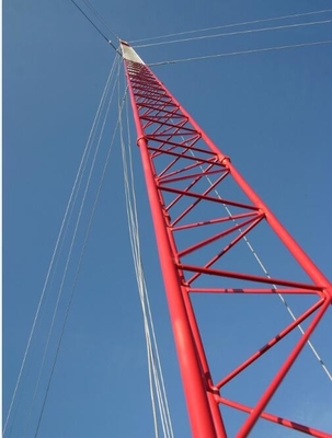 Q355b 25m χάλυβας Πολωνός ιστών καλωδίων GSM πύργων Q460 κυττάρων Guyed