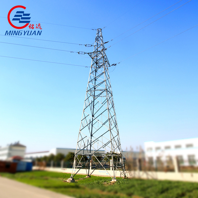 132kV ο ηλεκτρικός πύργος δικτυωτού πλέγματος μετάδοσης χρησιμότητας χάλυβα γαλβάνισε σωληνοειδές Monopoles