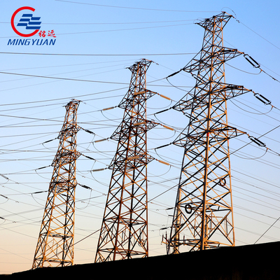 132kV ο ηλεκτρικός πύργος δικτυωτού πλέγματος μετάδοσης χρησιμότητας χάλυβα γαλβάνισε σωληνοειδές Monopoles