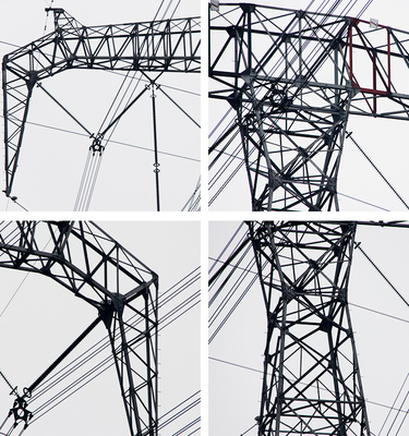220kV σωληνώδης ηλεκτρικός πύργος μετάδοσης υψηλής τάσης